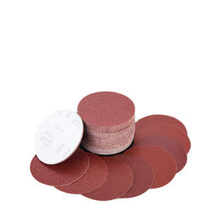 5寸圆形植绒砂纸片 125MM气动打磨机自粘砂皮 木工家具打磨拉绒片