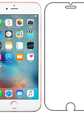 适用于苹果iPhone 6S Plus钢化玻璃膜A1699厚6S+薄6SP轻简单电竞精准直屏A1634坚硬A1690防爆A1687手机防摔膜