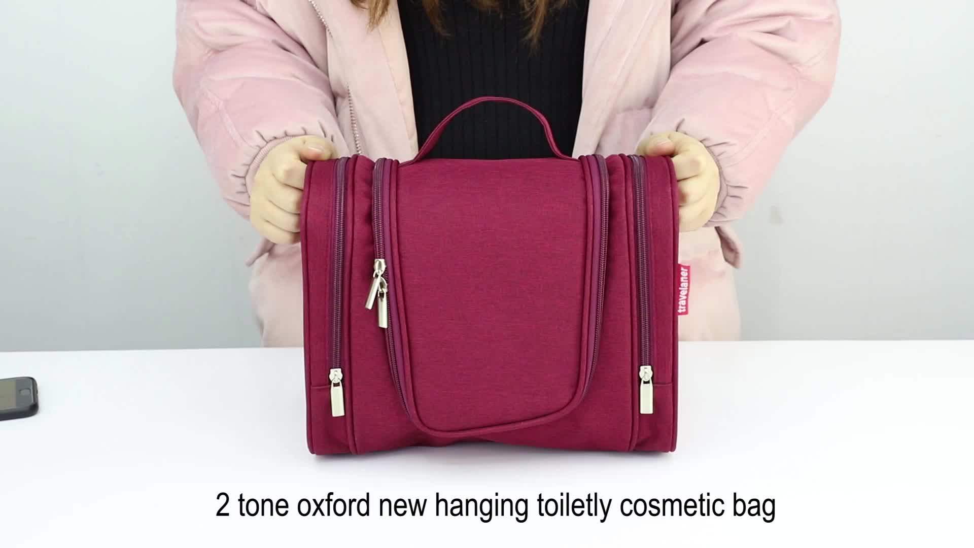 Large Custom Women Men Travel Organizer Cosmetic Bag Hanging Toiletry