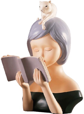 读书可爱风红酒架儿童房小摆件