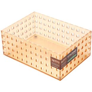 日式简约化妆品收纳盒办公室客厅桌上A4纸桌面文具文件杂物筐大号