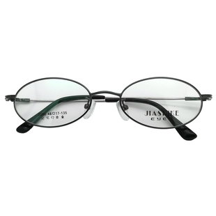 复古椭圆形小框眼镜超轻记忆钛架眼镜男女小脸配高度数近视防蓝光