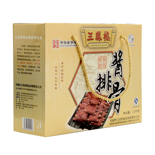 无锡特产中华老字号三凤桥精品酱排骨年货礼盒卤菜熟食零食大礼包
