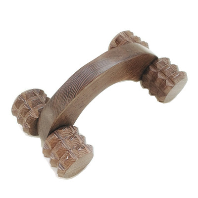 月球车鸡翅木按摩器四轮腿部背部