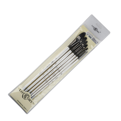 老人头D822石獾毛舌峰圆头水粉笔单支画笔丙烯画笔套装油画笔手绘