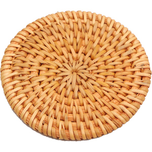 越南藤编杯垫套装 功夫茶垫隔热垫 创意紫砂茶养壶垫壶托茶具配件