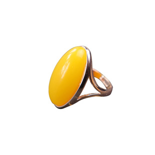 复古玫瑰金色冷淡风蜜蜡戒指女可调节伸缩夸张关节戒指环男配饰品