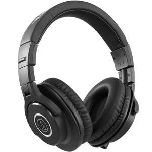 【6期免息】铁三角 ATH-M40X可折叠便携监听头戴式有线耳机