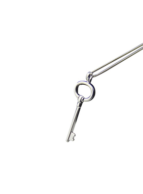 韩国s925皇冠锁骨女生钥匙项链