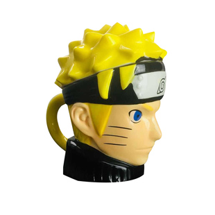 日本动漫周边火影忍者鸣人立体头像马克杯杯子水杯创意卡通牛奶杯