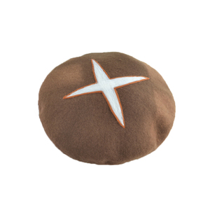 一只香菇君~手工羊毛毡贝雷帽 超萌可爱时尚创意帽子画家帽女秋冬