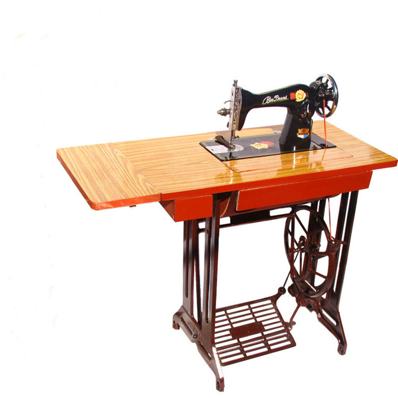 蝴蝶牌老式缝纫机 飞人牌家用台式裁缝机头 脚踏可电动 吃厚衣车