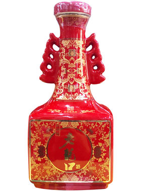 沈阳老龙口红方龙白酒小酌浓香型