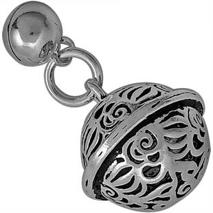 S925纯银饰品复古泰银男女款影视时尚花千骨同款宫铃铃铛吊坠