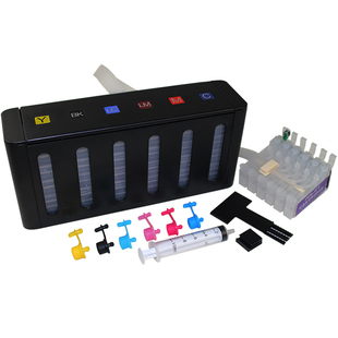 兼容爱普生R3301390T50R270R29014500R230豪华连供系统墨盒带开关