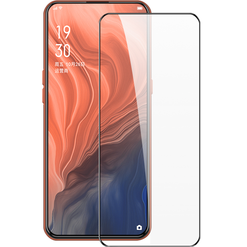 适用opporeno钢化膜opporenoace全覆盖opporenoz全屏oppo reno2蓝光renoz手机十10