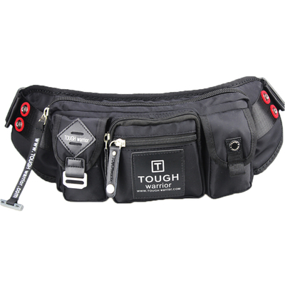 TOUGH潮牌ins男士多功能腰包大容量水壶户外运动休闲尼龙防水胸包