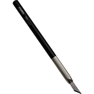 日本原装进口OLFA 雕刻刀 美工刀爱利华笔刀贴膜刀LTD-09金属笔刀大黑橡皮章30°雕刻刀|纸雕刀模型雕