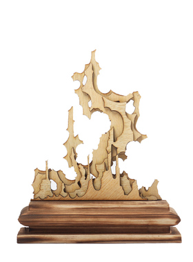 新中式茶宠摆件软装木质工艺香炉