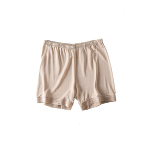 纯桑蚕丝三分安全裤 加档打底裤可单穿 真丝针织平角内裤