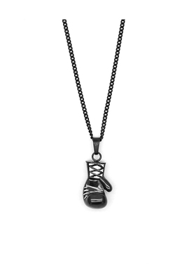 欧美风健身运动拳击手套吊坠项链