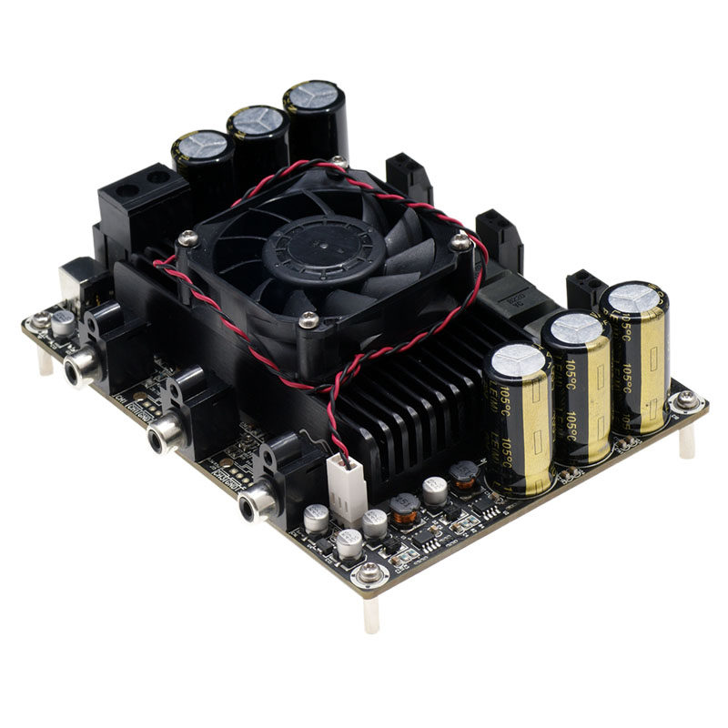 SURE2x200W+1x400W2.1三声道D类数字功放大功率板成品超重低音炮