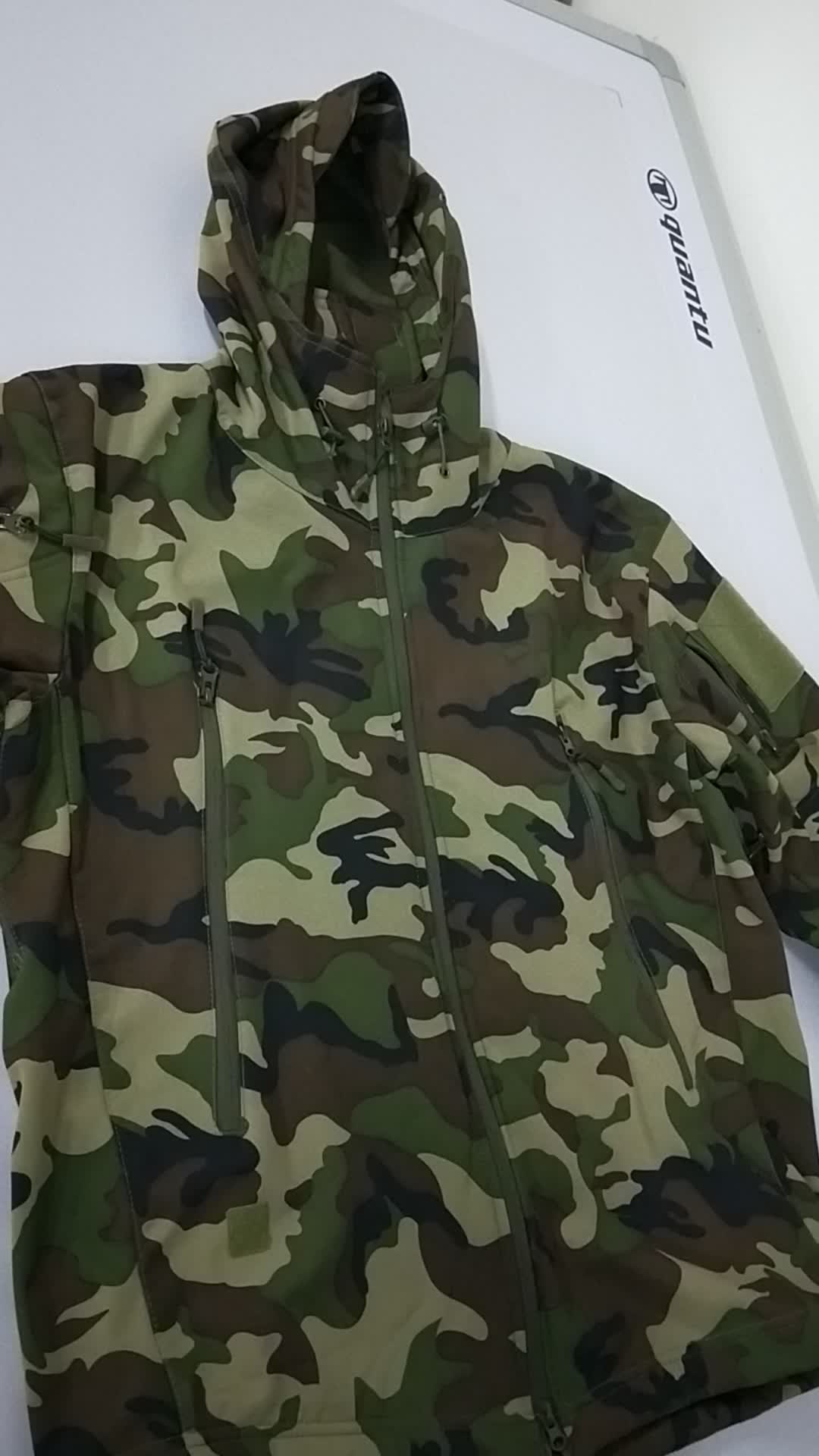 100% Polyester Waterproof Softshell Jacket Camouflage Jacket - Buy ...