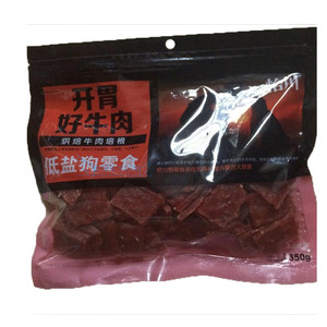 怡川宠物狗零食牛肉干牛排开胃好牛肉350克新品促销训犬小吃包邮