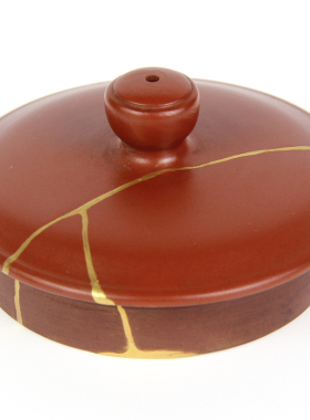瓷器玉镯破损碎片缺口金缮修复