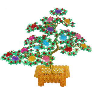 diy手工串珠材料包摇钱树发财树家居饰品摆件亚克力散珠新品包邮