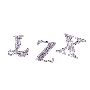 26个英文字母高档小领针西装胸针扣针韩版男女胸章配饰衬衫固定扣