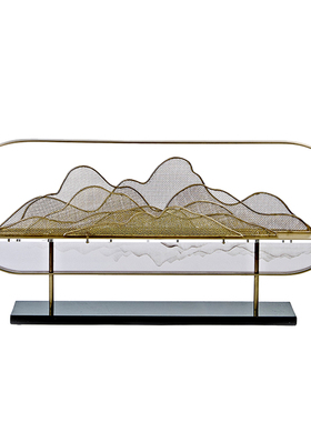 新中式风会所亚克力禅意软装饰品