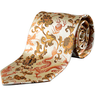 蜀锦工艺织锦真丝商务领带中国风礼物出国送老外送朋友实用