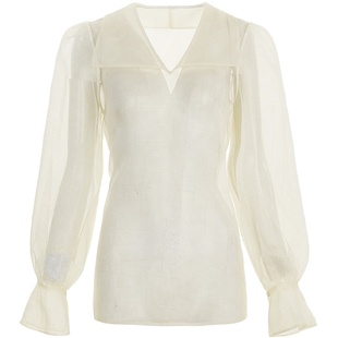 since then《星星醉酒》超仙的法式小众秋装欧根纱衬衫上衣