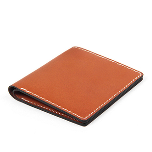聚变手工皮具高端定制头层牛皮真皮经典超薄竖款卡位短款真皮钱包