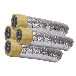 铝箔保温软管中央空调专用通风管玻璃棉金属伸缩钢丝软管隔热管道