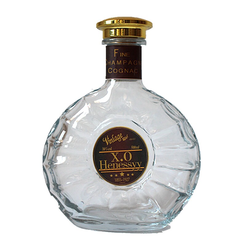 高档500mlxo洋酒瓶人头马摆件