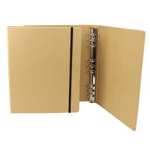 直销9孔B5复古牛皮纸活页夹外壳笔记日记本相册菜谱加大容量拙木