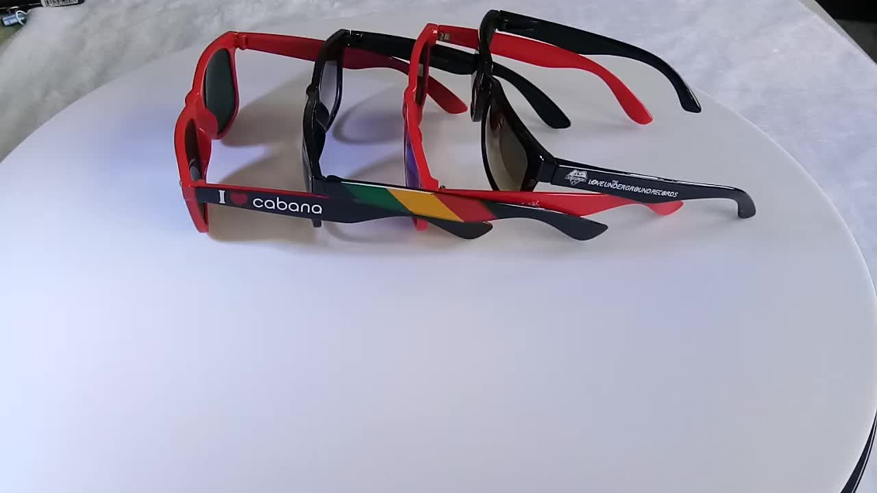 Fashion Design Custom Logo Printing Sunglasses No Minimum Buy Custom