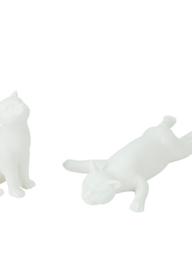 久造可爱风小猫手工艺品德化白瓷