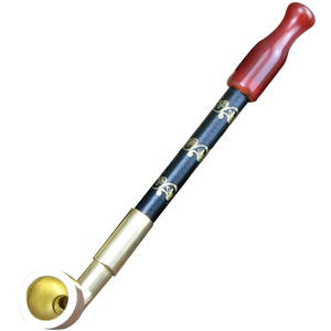 传统烟袋锅旱烟袋 老式手工旱烟杆 黄铜烟锅子烟丝烟斗玛瑙烟嘴