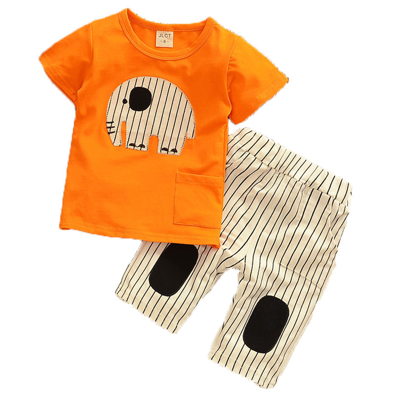 男宝宝夏装套装0-1-3岁2夏天衣服2025新款韩版婴幼儿童夏季潮短袖