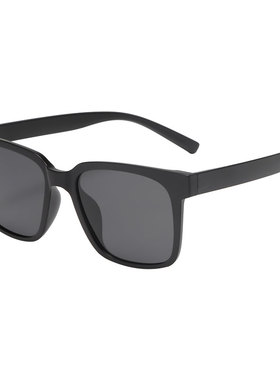 韩版潮流钓鱼专用圆脸方框墨镜