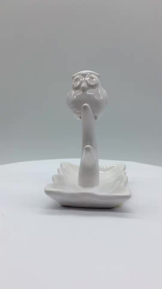 Ceramic White Bird Wedding Ring Holder Buy Wedding Ring Holder