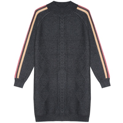 吃土秋冬季复古风毛衣裙打底衫