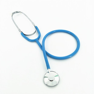 一人/单人仿真听诊器黄色幼儿园教具角色扮演道具 儿童过家家玩具