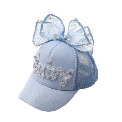 韩版网眼公主儿童帽子透气防晒