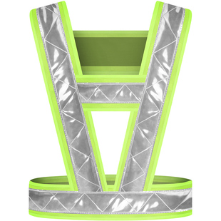 反光背带道路施工安全防护服交通夜光衣骑行驾驶员马甲反光背心