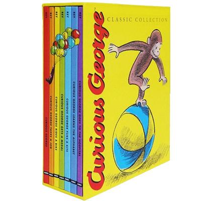 好奇猴乔治 英文原版7本精装大奖绘本 Curious George 廖彩杏推荐 儿童读物 儿童绘本 进口童书 儿童故事书