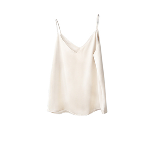 v领冰丝吊带女内搭潮 丝质打底背心百搭宽松遮肚外穿显瘦雪纺上衣